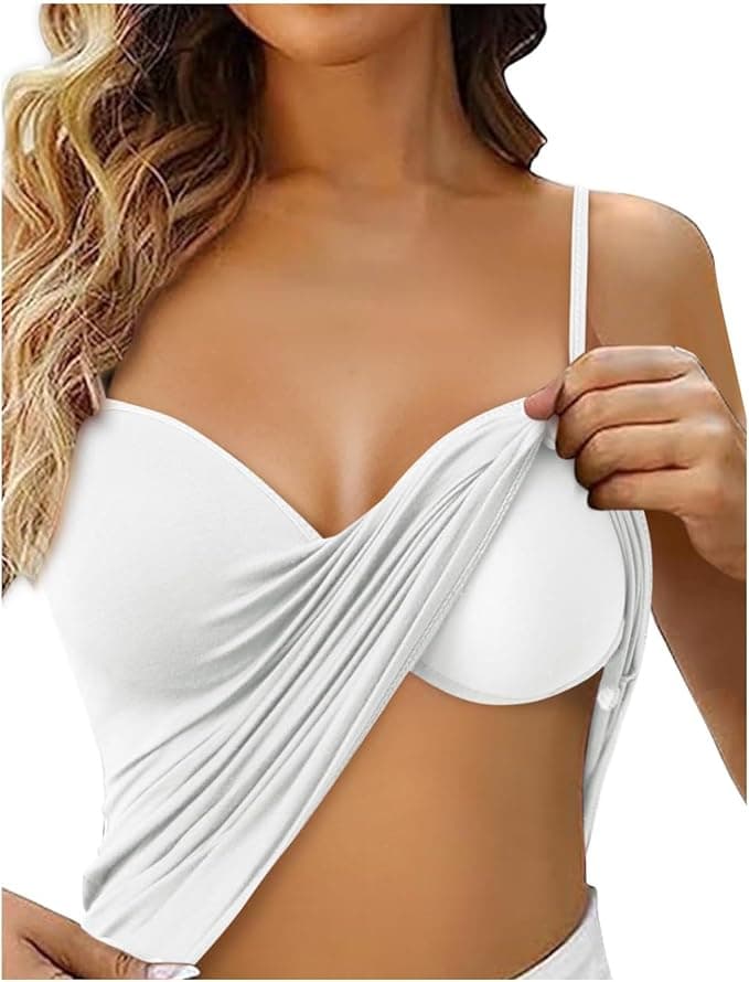 Biustonosz typu Camisole z regulowanymi ramiączkami, uniwersalny spód damski